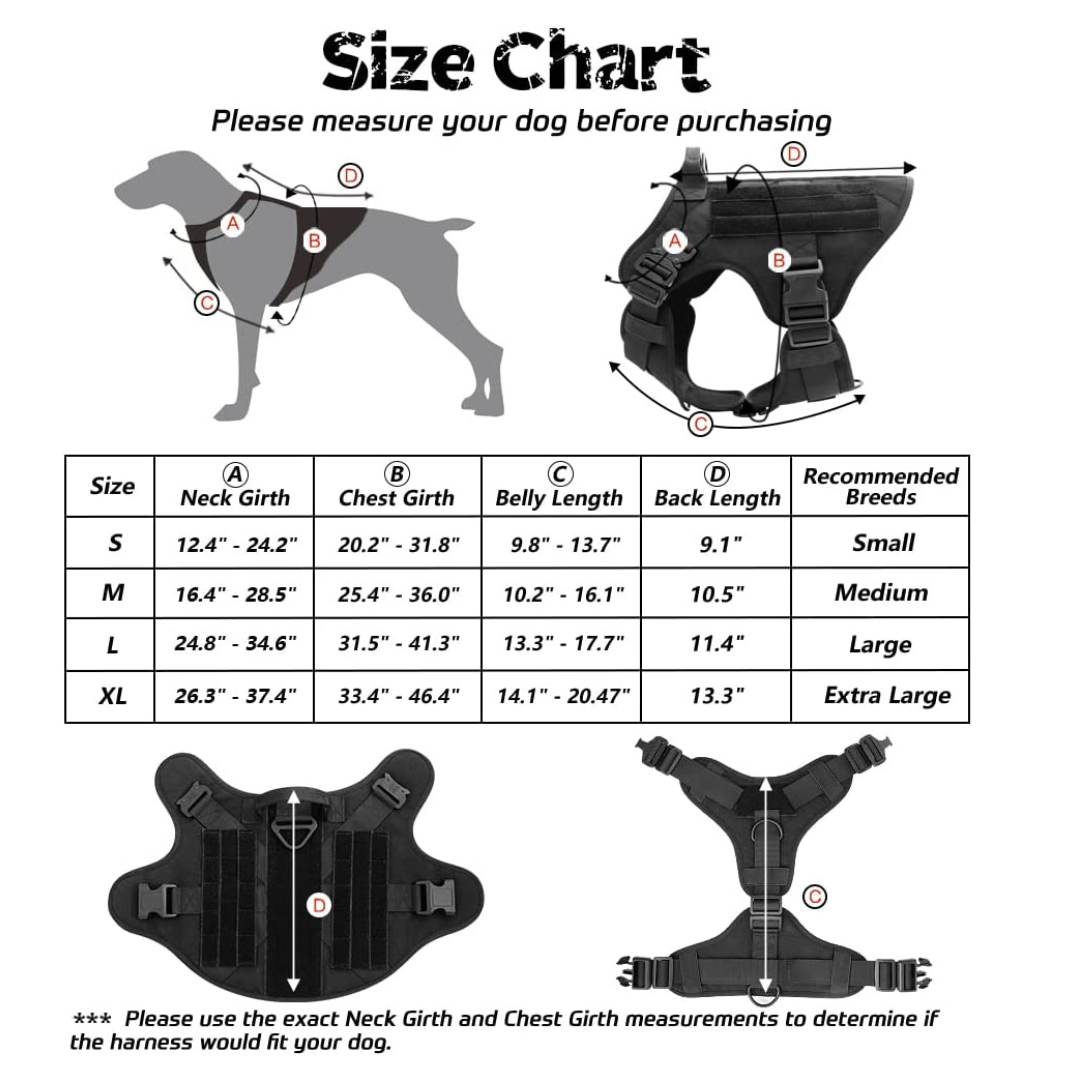 Dog Vest Harness for Training Hunting Walking
