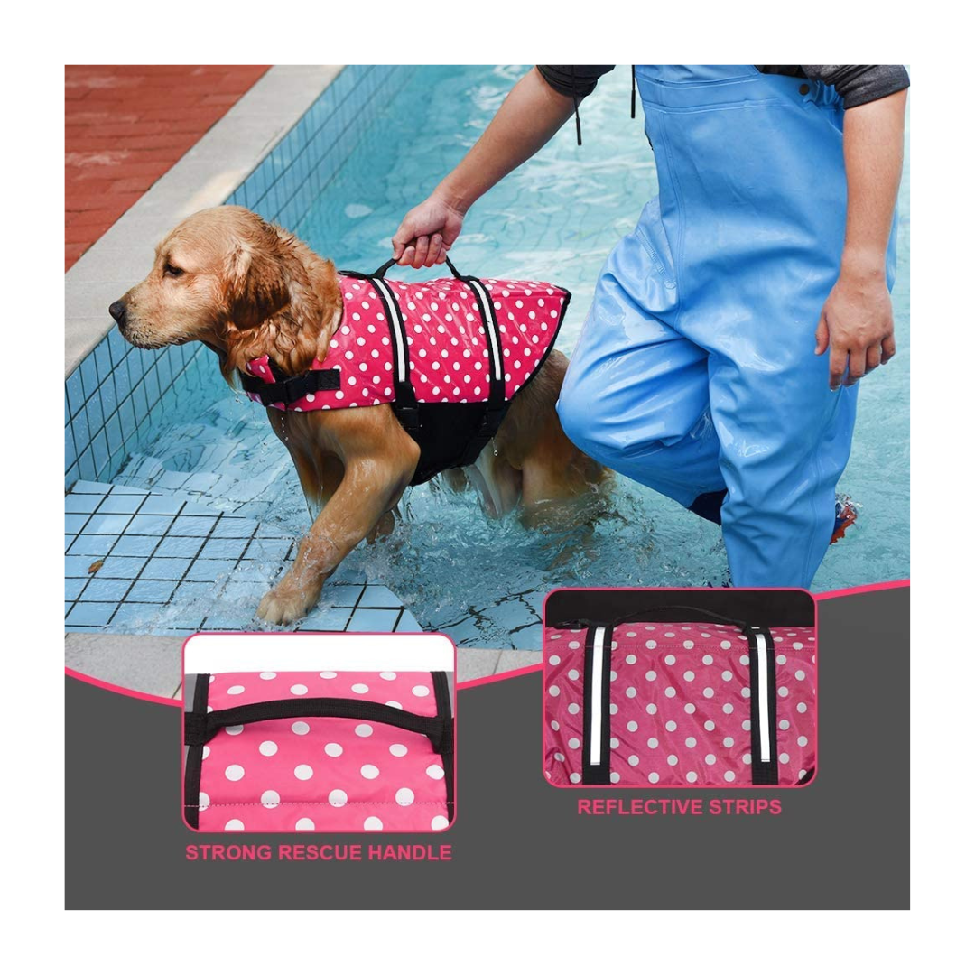 Dog Swimming Vest with Rescue Handle