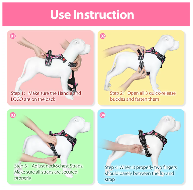 Adjustable Soft Padded Pet Harness