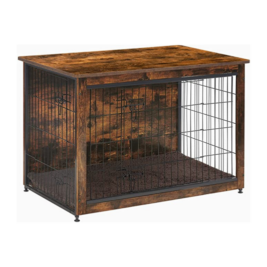32.5" L Dog Crate Furniture with Cushion