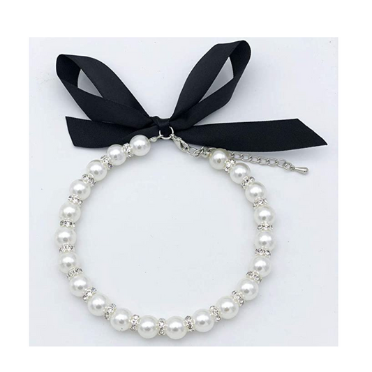 Diamond Dog Pearls Necklace