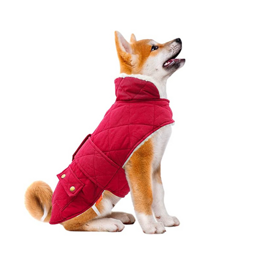 Dog Jacket Windproof Padded Sherpa