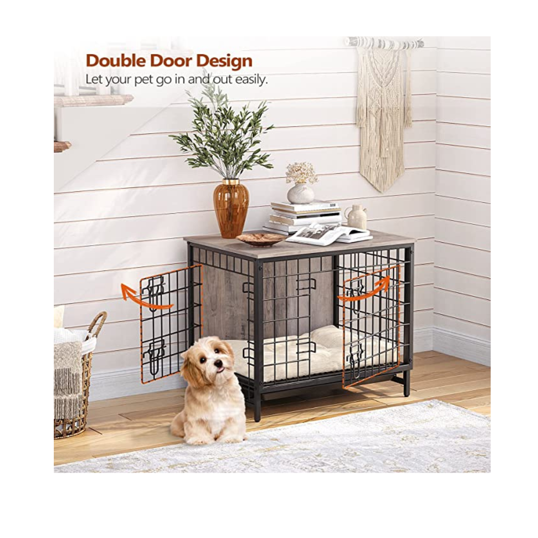 25.2" Indoor Pet Crate End Table
