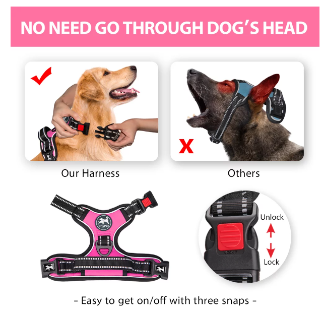 Adjustable Soft Padded Pet Harness