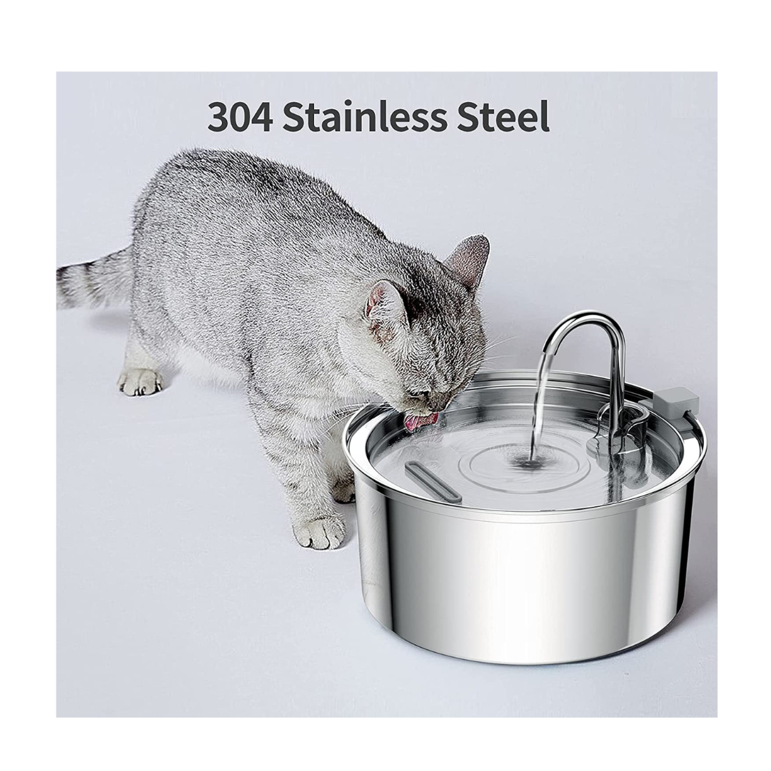 Cat Water Stainless Fountain Dog