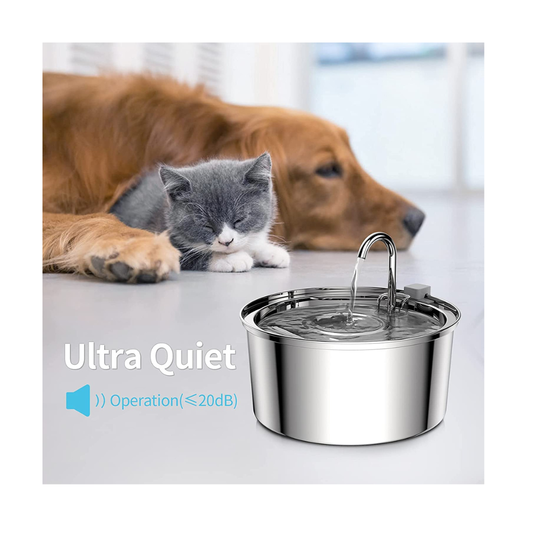 Cat Water Stainless Fountain Dog