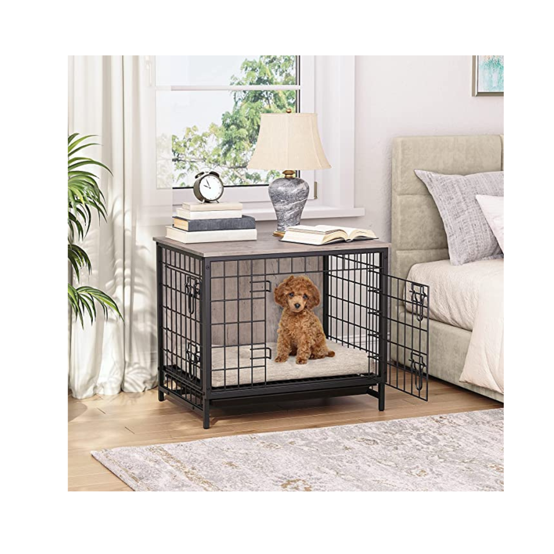 25.2" Indoor Pet Crate End Table