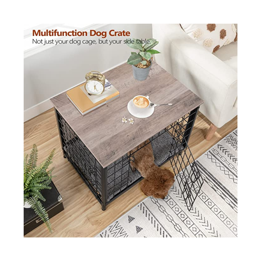 25.2" Indoor Pet Crate End Table