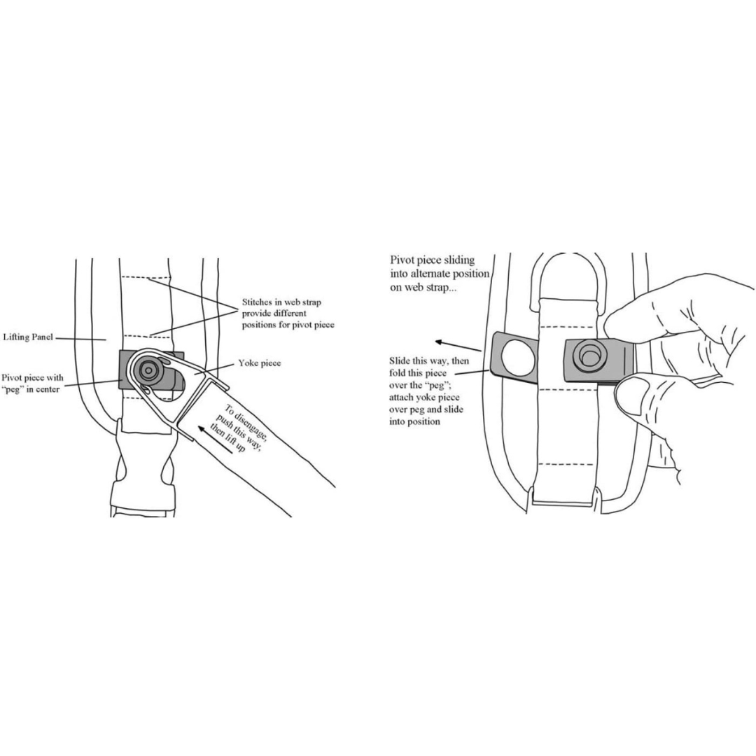 Full Body Dog Lift Harness with Handle & Shoulder Sling