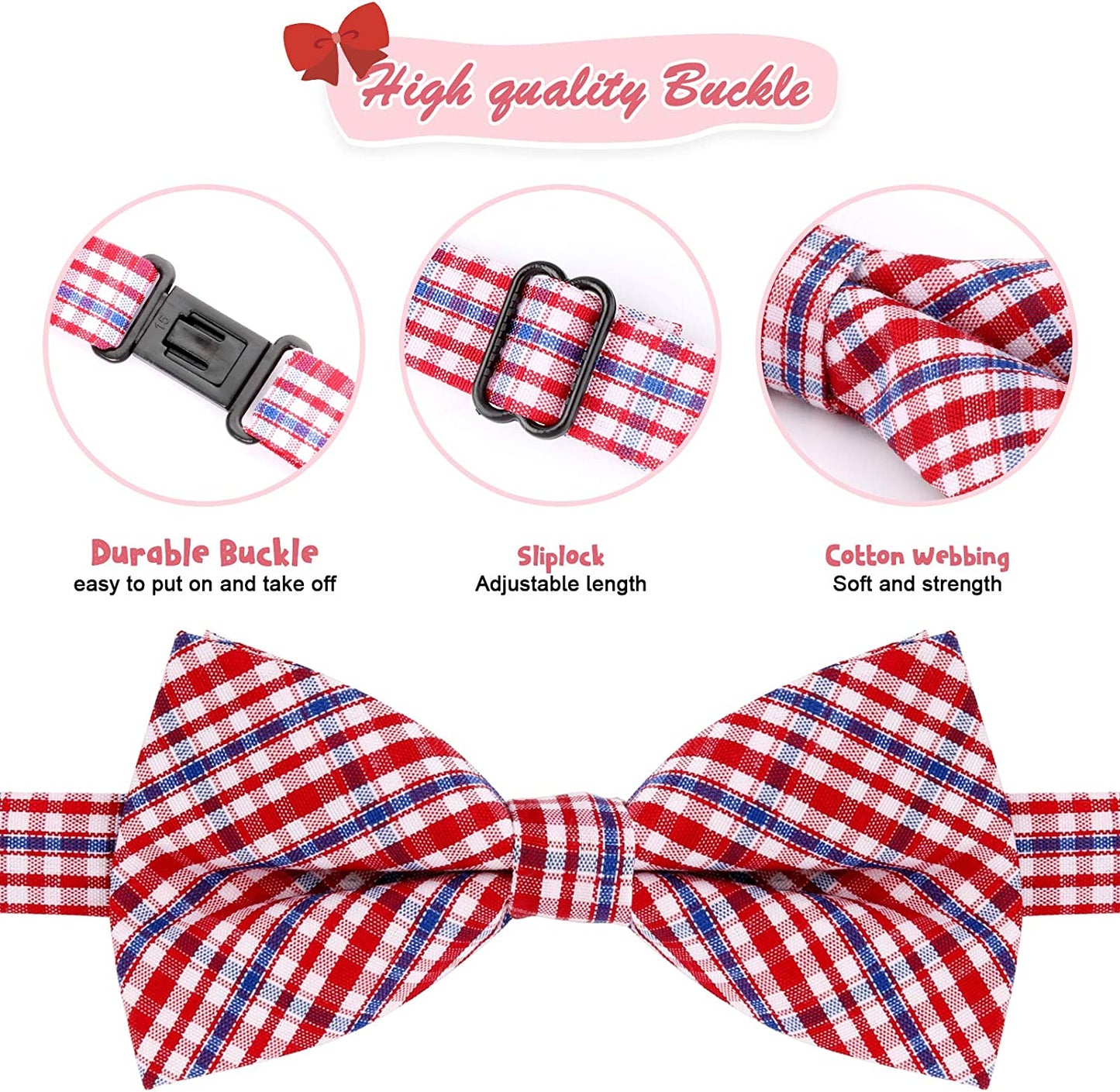 Adjustable Bowties for Small Medium Large Dogs Cats Pets Grooming Accessories