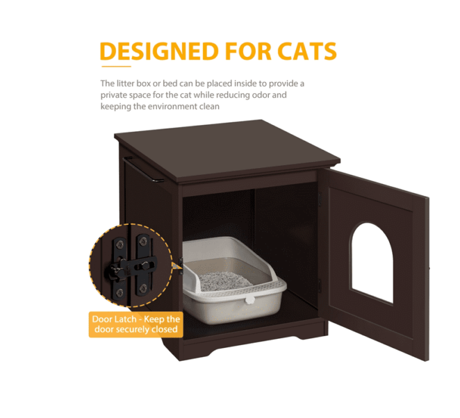 Pet Crate End Table Wooden Cage