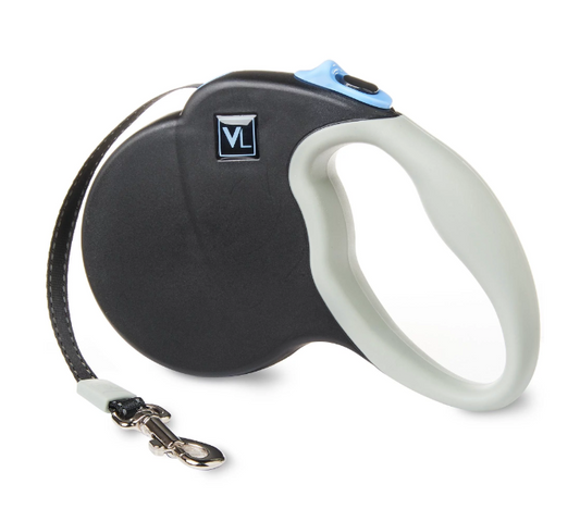 Metal & Nylon Retractable Dog Leash