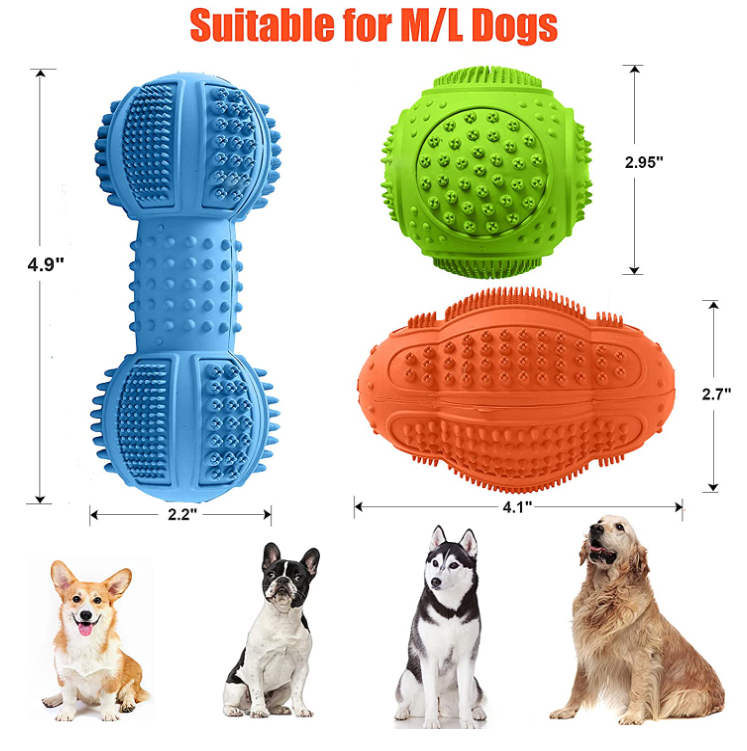 Dog Toys for Aggressive Chewers Large Breed 3 Pack