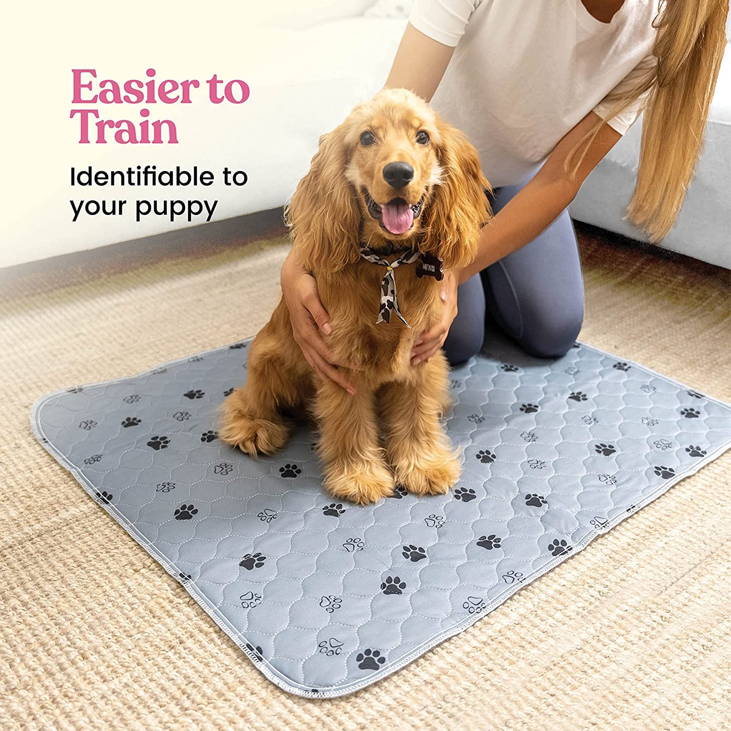 2-Pack Superior Reusable Puppy Pads Pet Training Pads